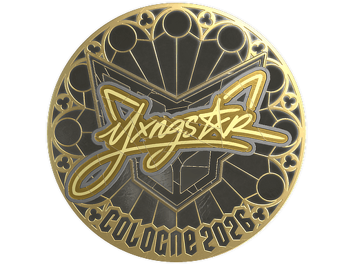Sticker | yxngstxr (Gold) | Cologne 2026