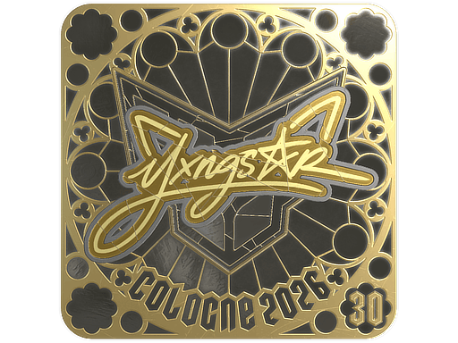 Sticker | yxngstxr (Gold, Ranked) | Cologne 2026