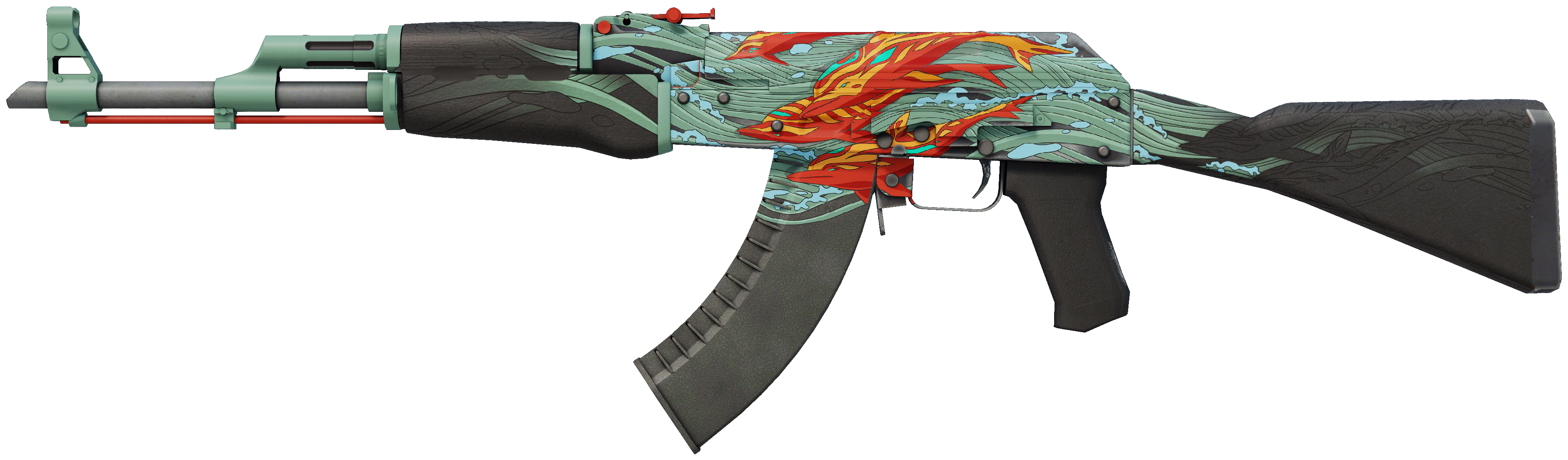 AK-47 | Aquamarine Revenge CS2 skin — open high-resolution image