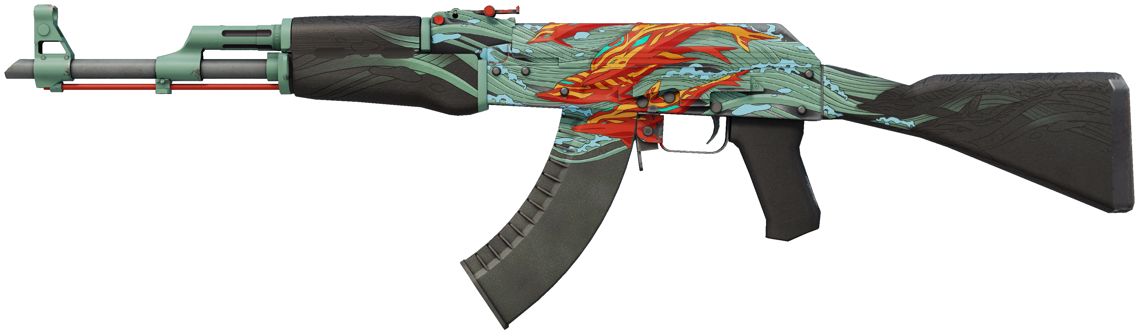 AK-47 | Aquamarine Revenge representative Minimal Wear wear preview