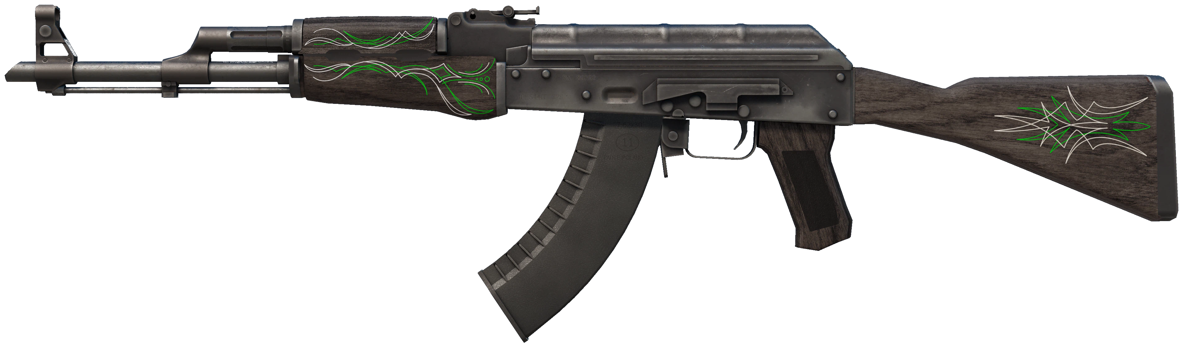 AK-47 | Emerald Pinstripe CS2 skin — open high-resolution image