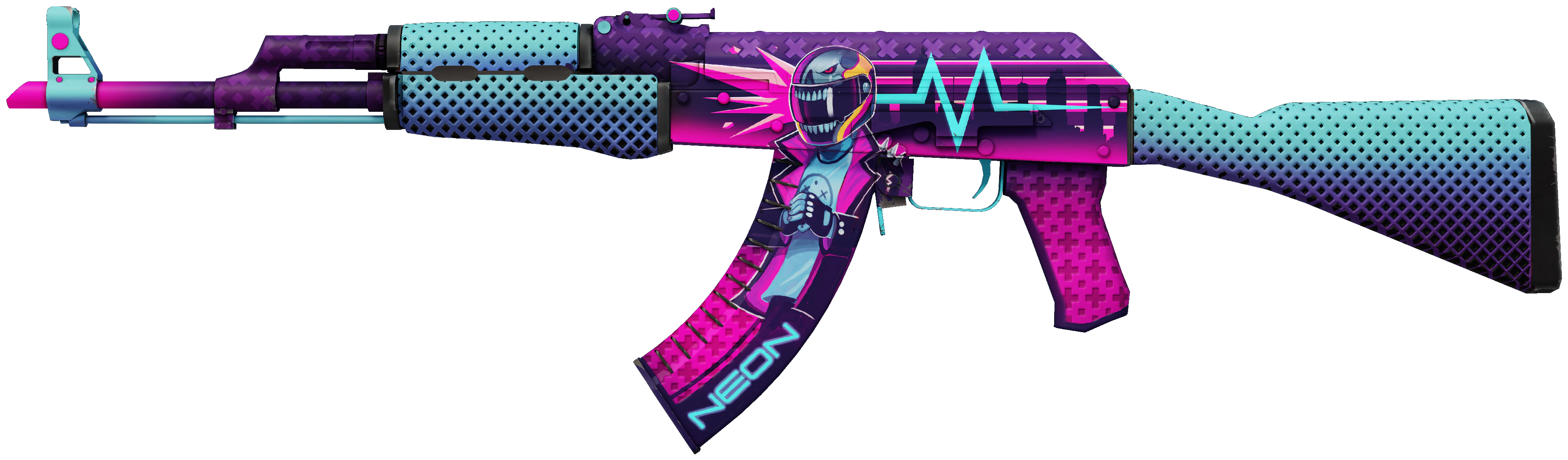 AK-47 | Neon Rider CS2 skin — open high-resolution image