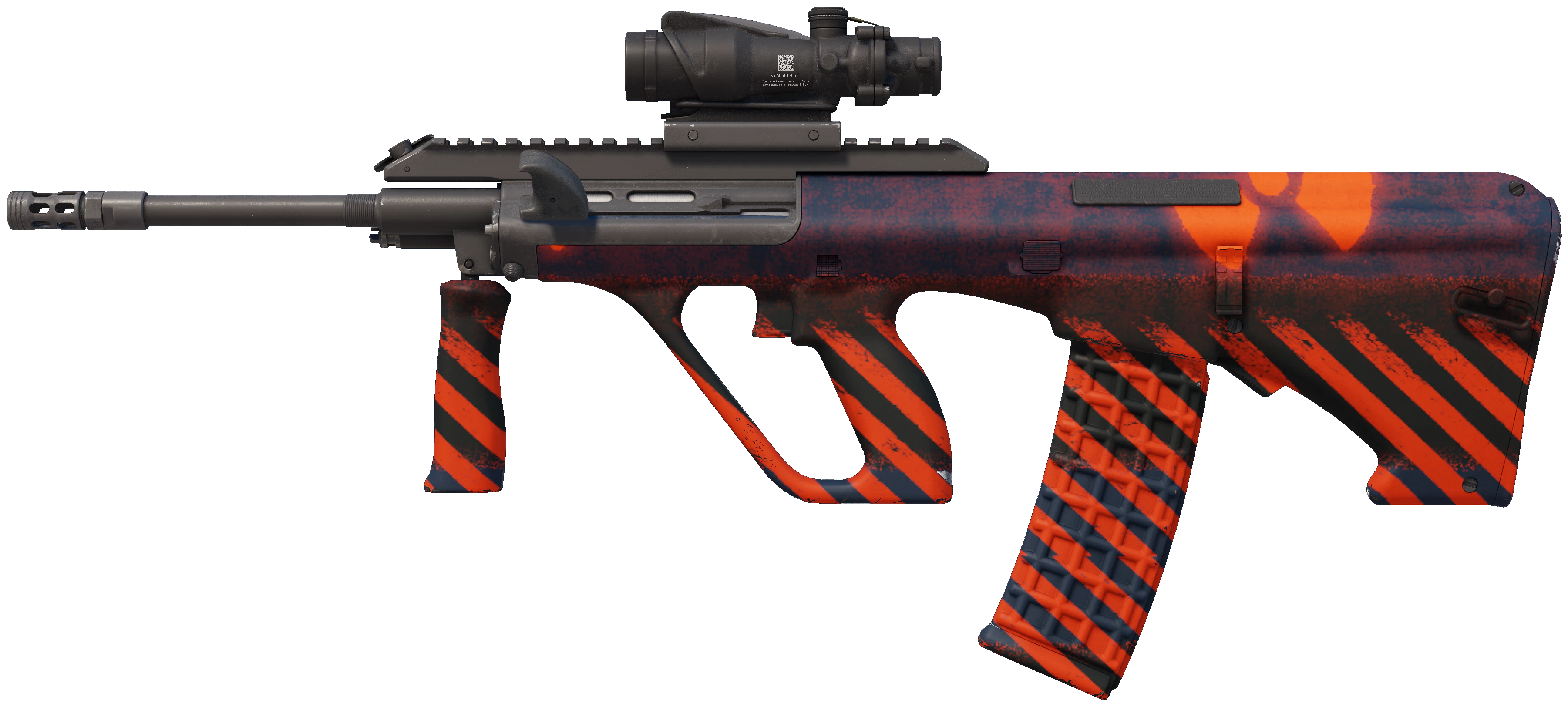 AUG | Radiation Hazard CS2 skin — open high-resolution image