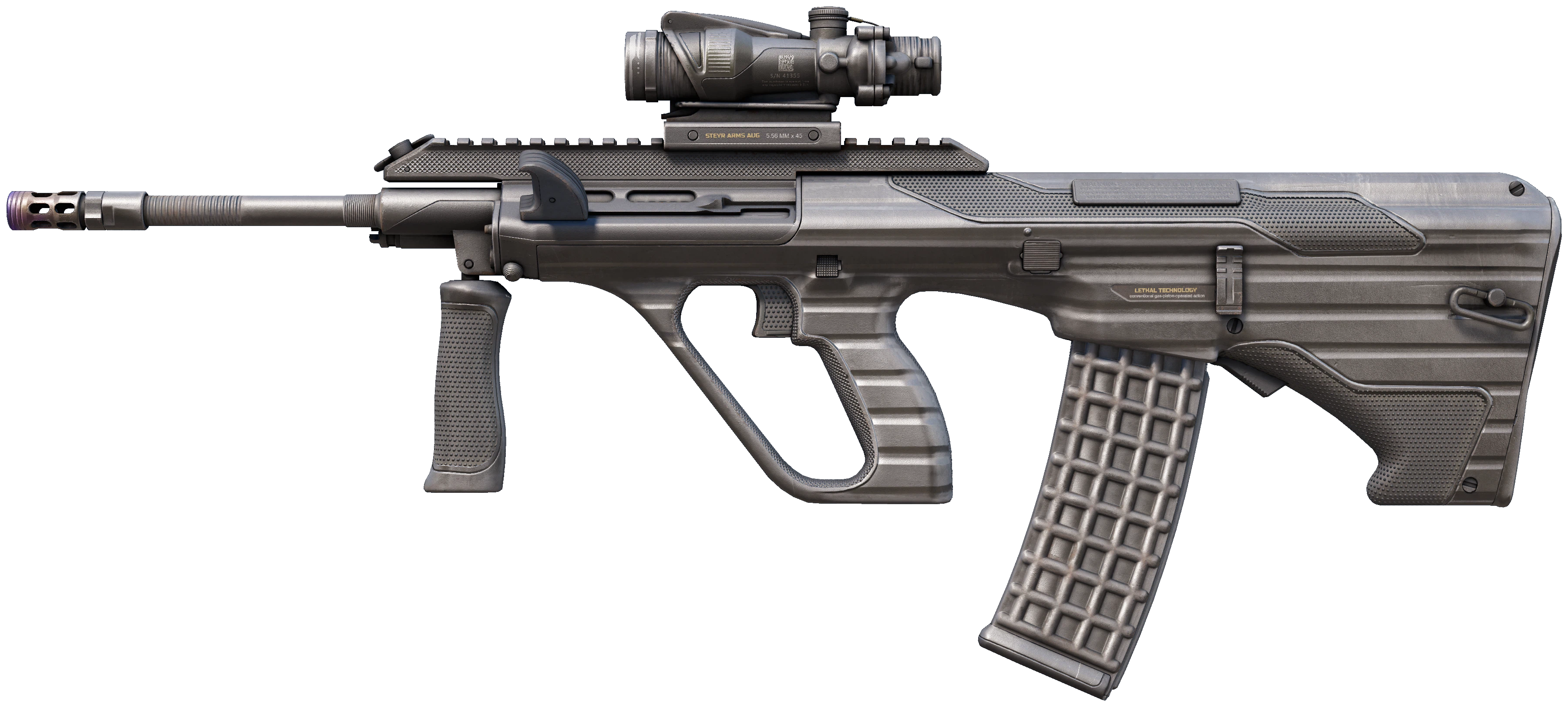 AUG | Steel Sentinel representative Minimal Wear wear preview