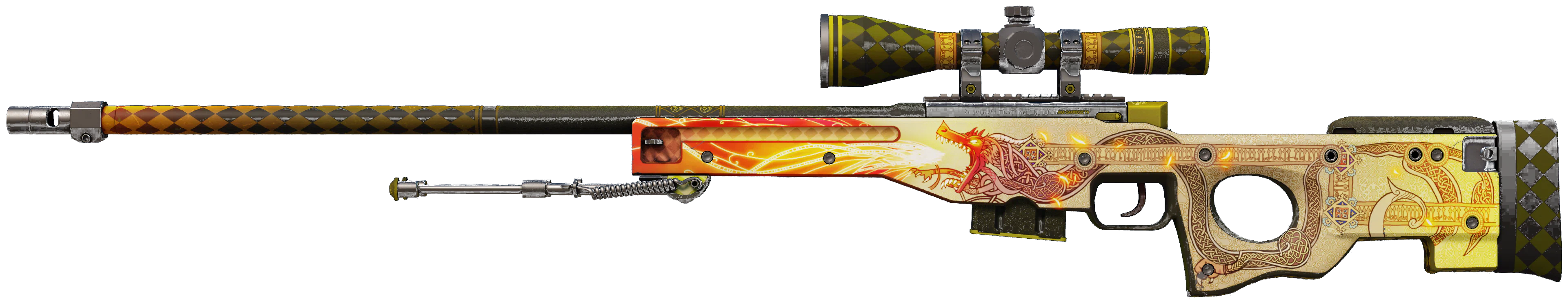 AWP | Dragon Lore CS2 skin — open high-resolution image