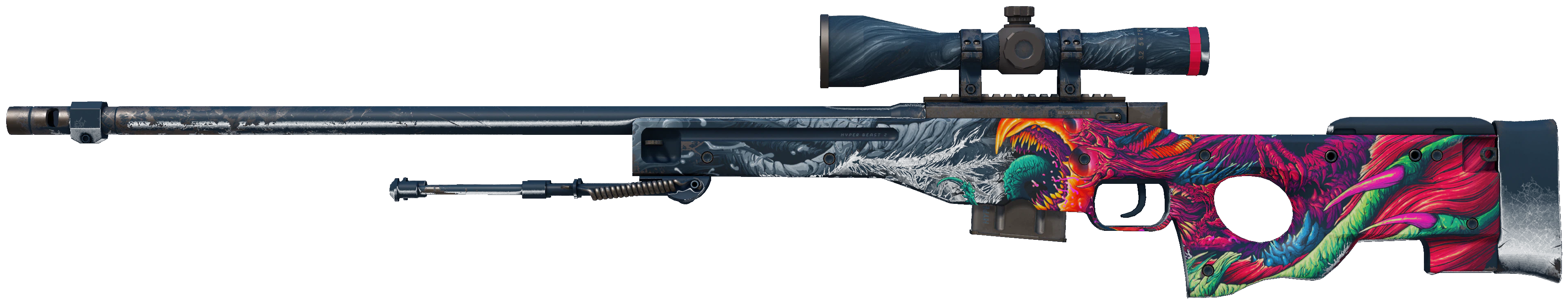 AWP | Hyper Beast representative Minimal Wear wear preview