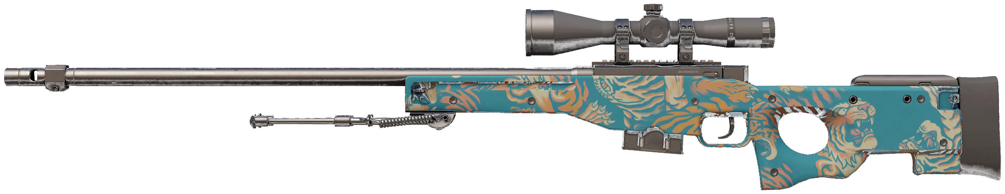 AWP | Silk Tiger CS2 skin — open high-resolution image