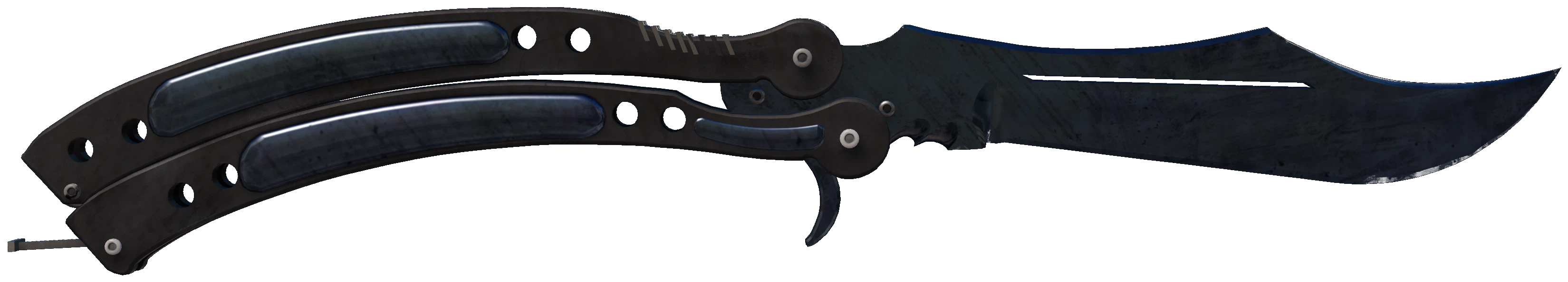 ★ Butterfly Knife | Blue Steel CS2 skin — open high-resolution image