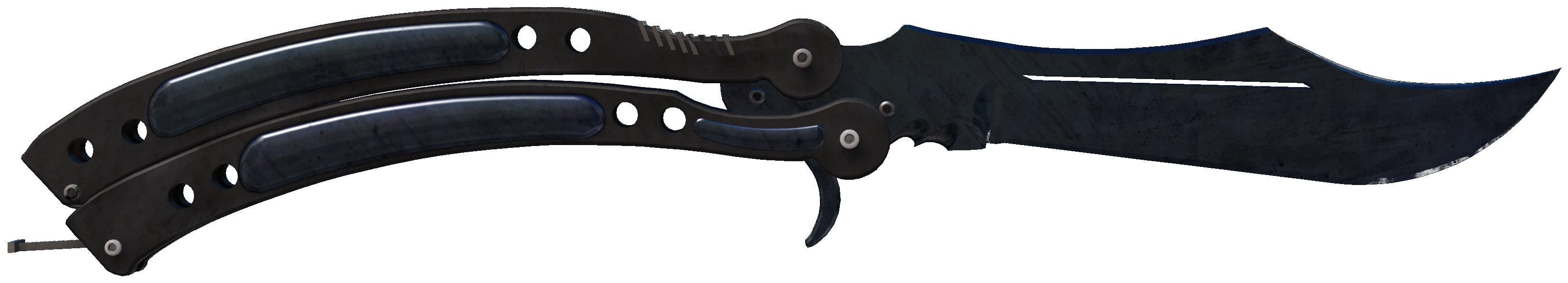 ★ Butterfly Knife | Blue Steel representative Minimal Wear wear preview