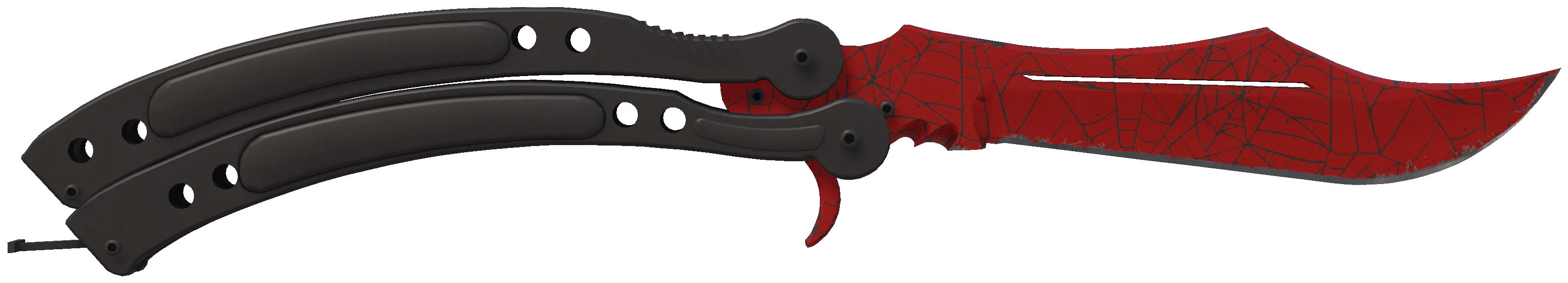 ★ Butterfly Knife | Crimson Web representative Minimal Wear wear preview