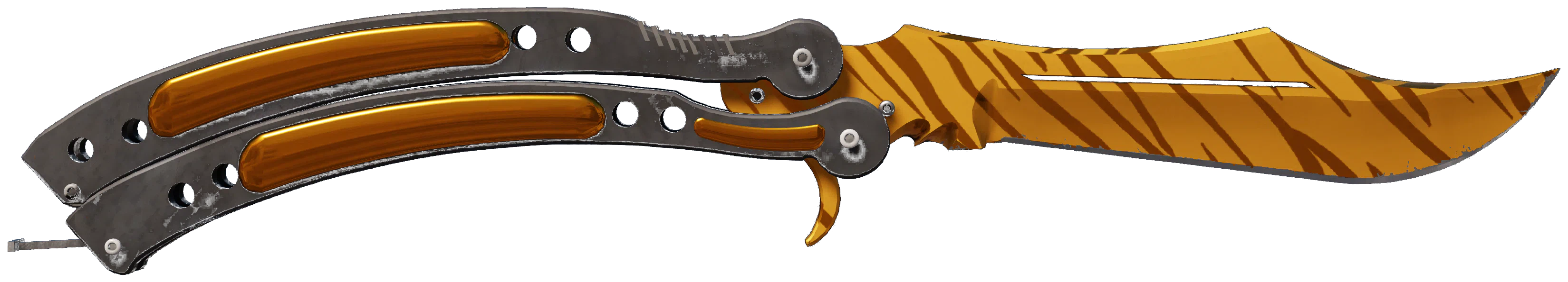★ Butterfly Knife | Tiger Tooth representative Minimal Wear wear preview