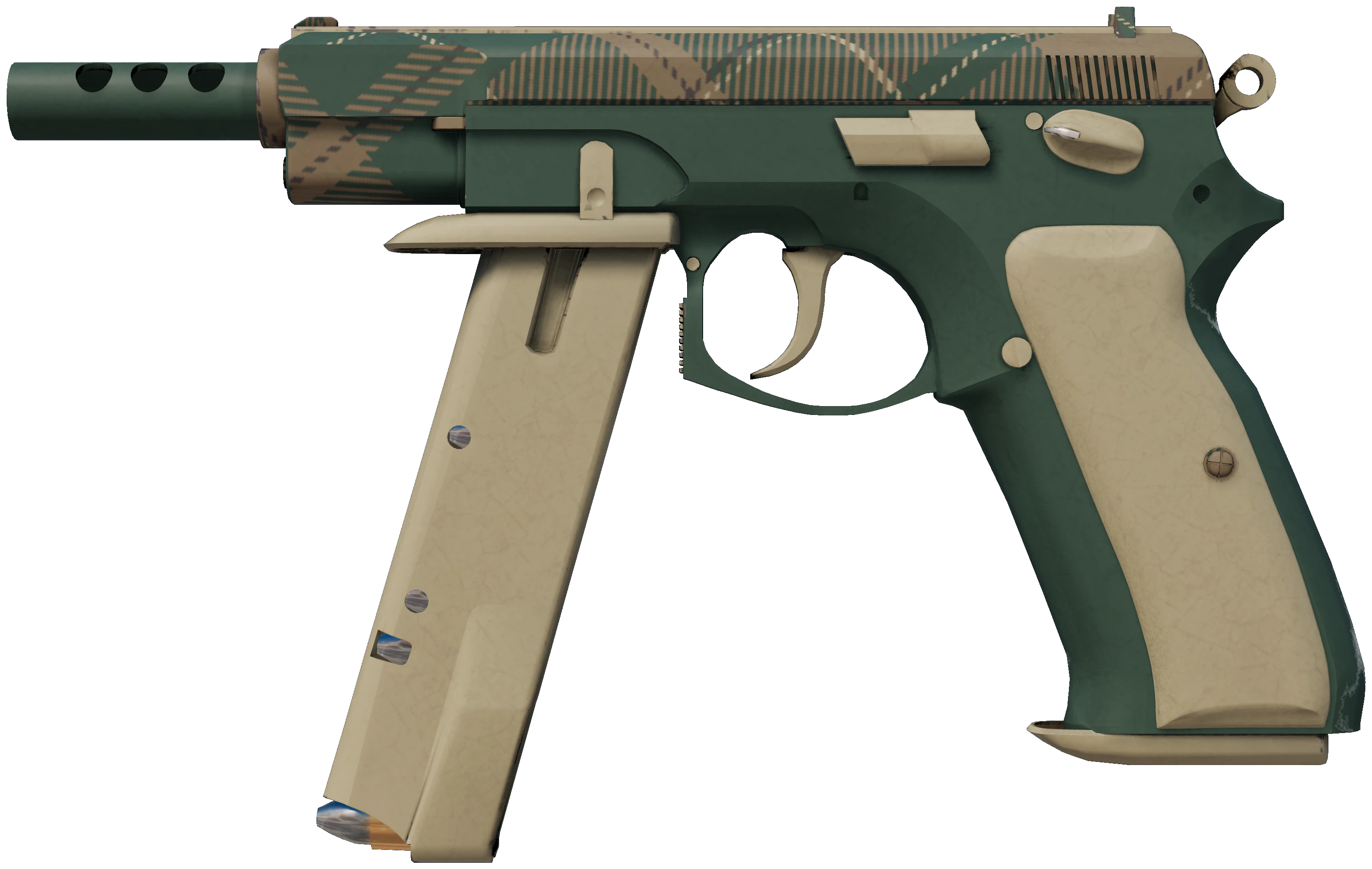 CZ75-Auto | Green Plaid CS2 skin — open high-resolution image