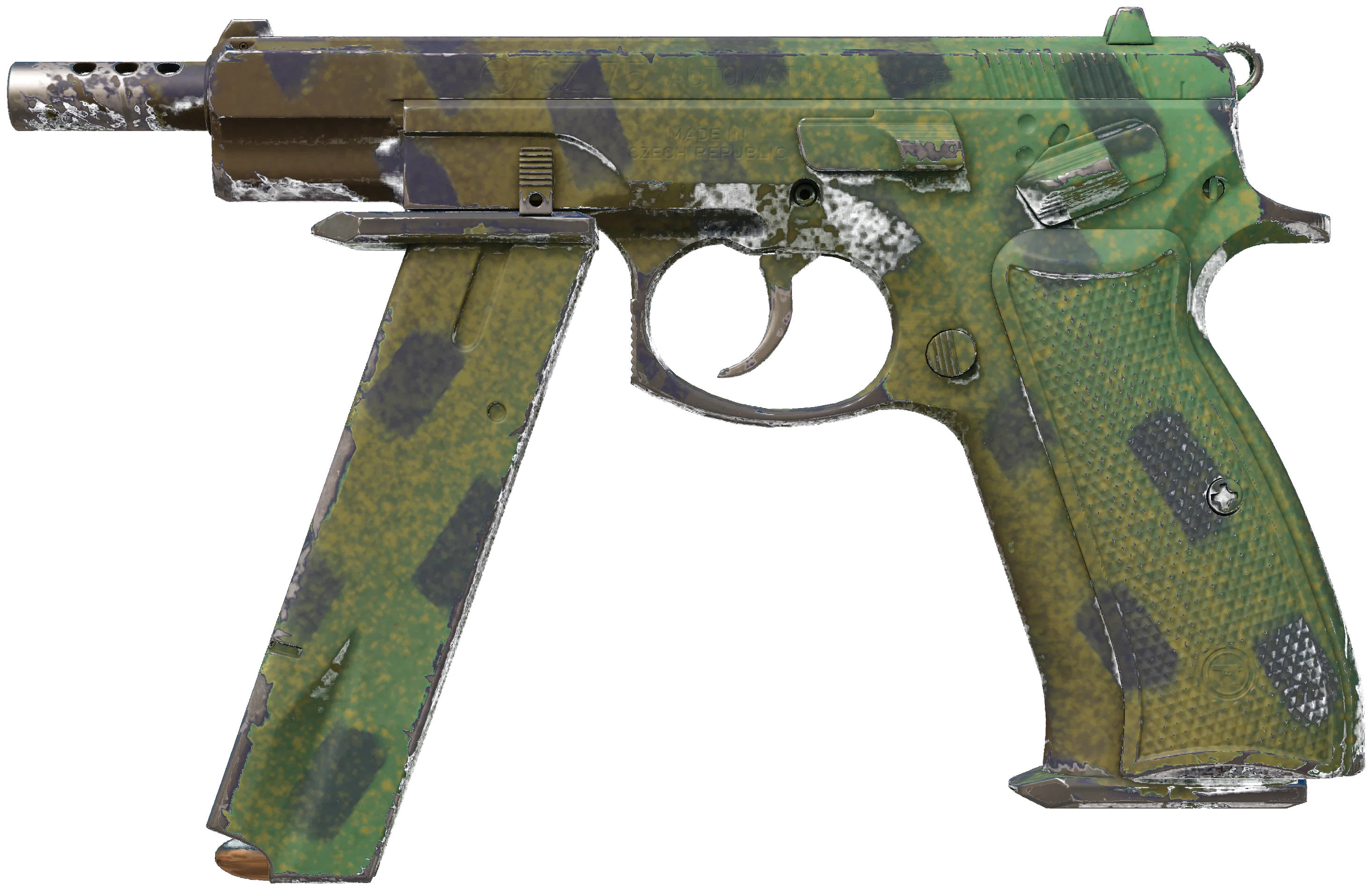 CZ75-Auto | Jungle Dashed representative Minimal Wear wear preview