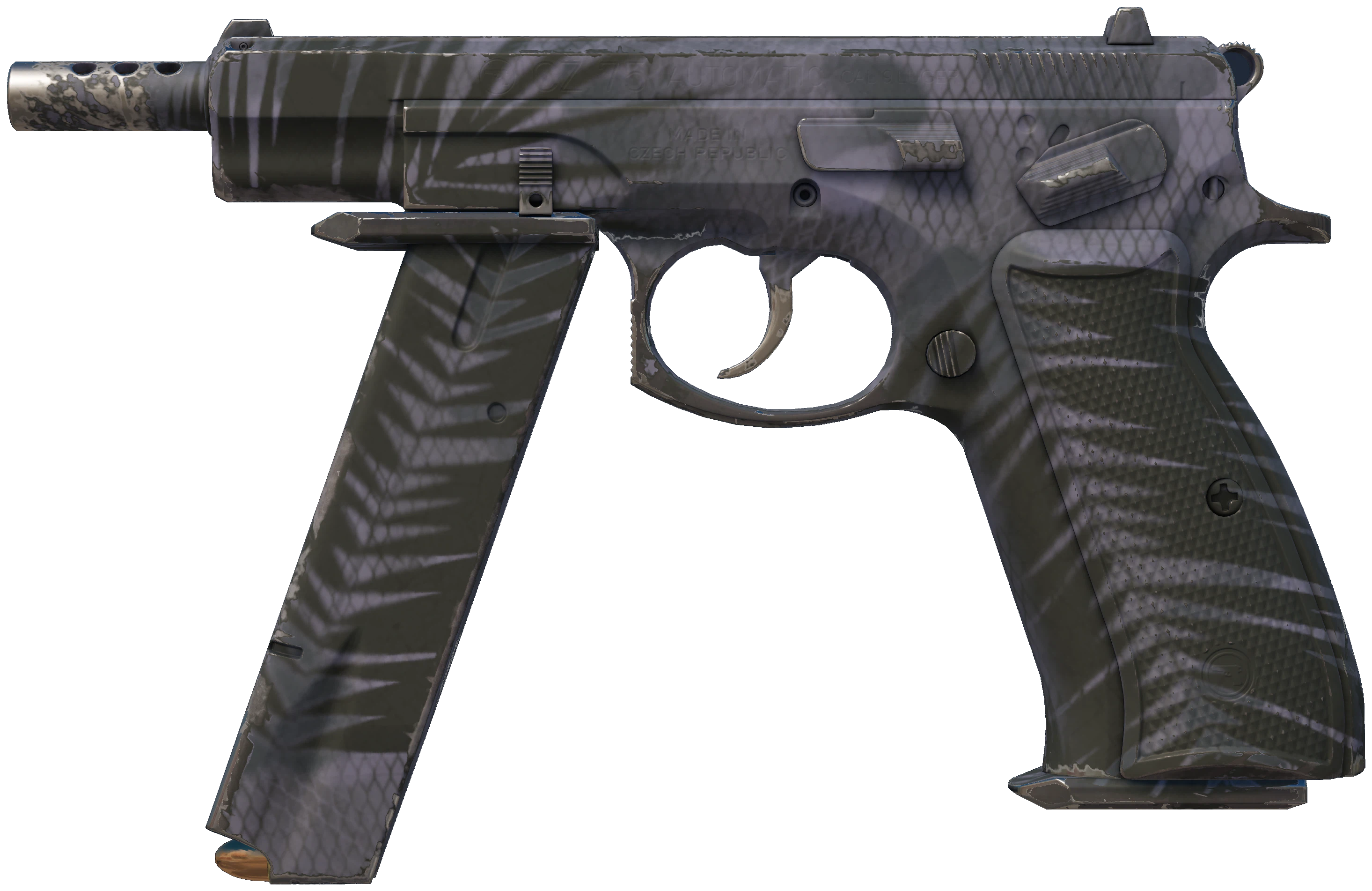 CZ75-Auto | Midnight Palm representative Minimal Wear wear preview