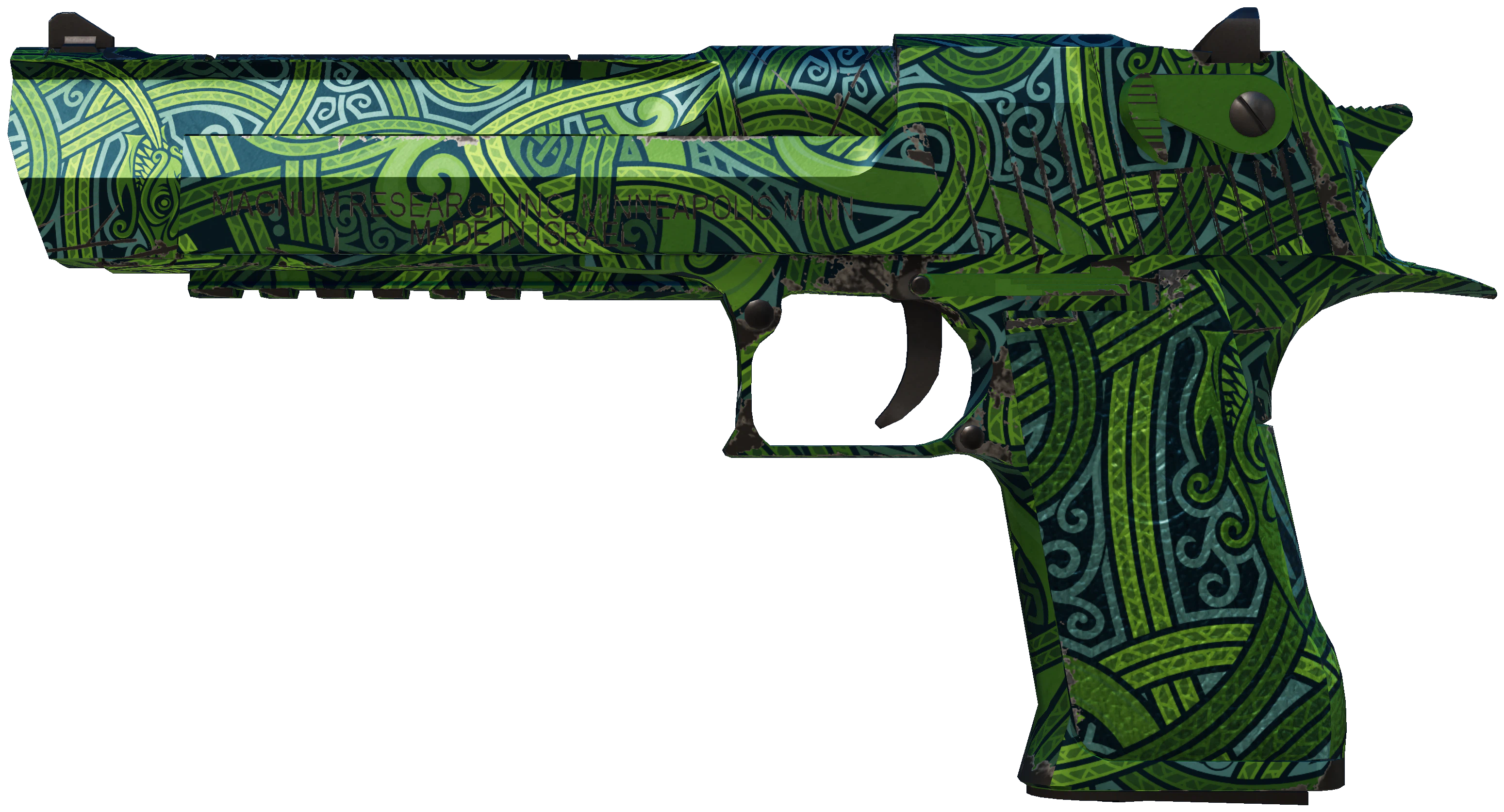Desert Eagle | Emerald Jörmungandr representative Minimal Wear wear preview