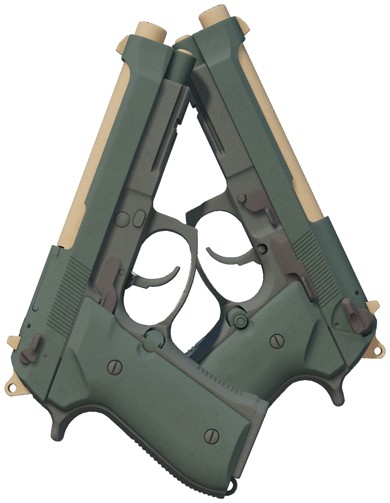Dual Berettas | Contractor CS2 skin — open high-resolution image