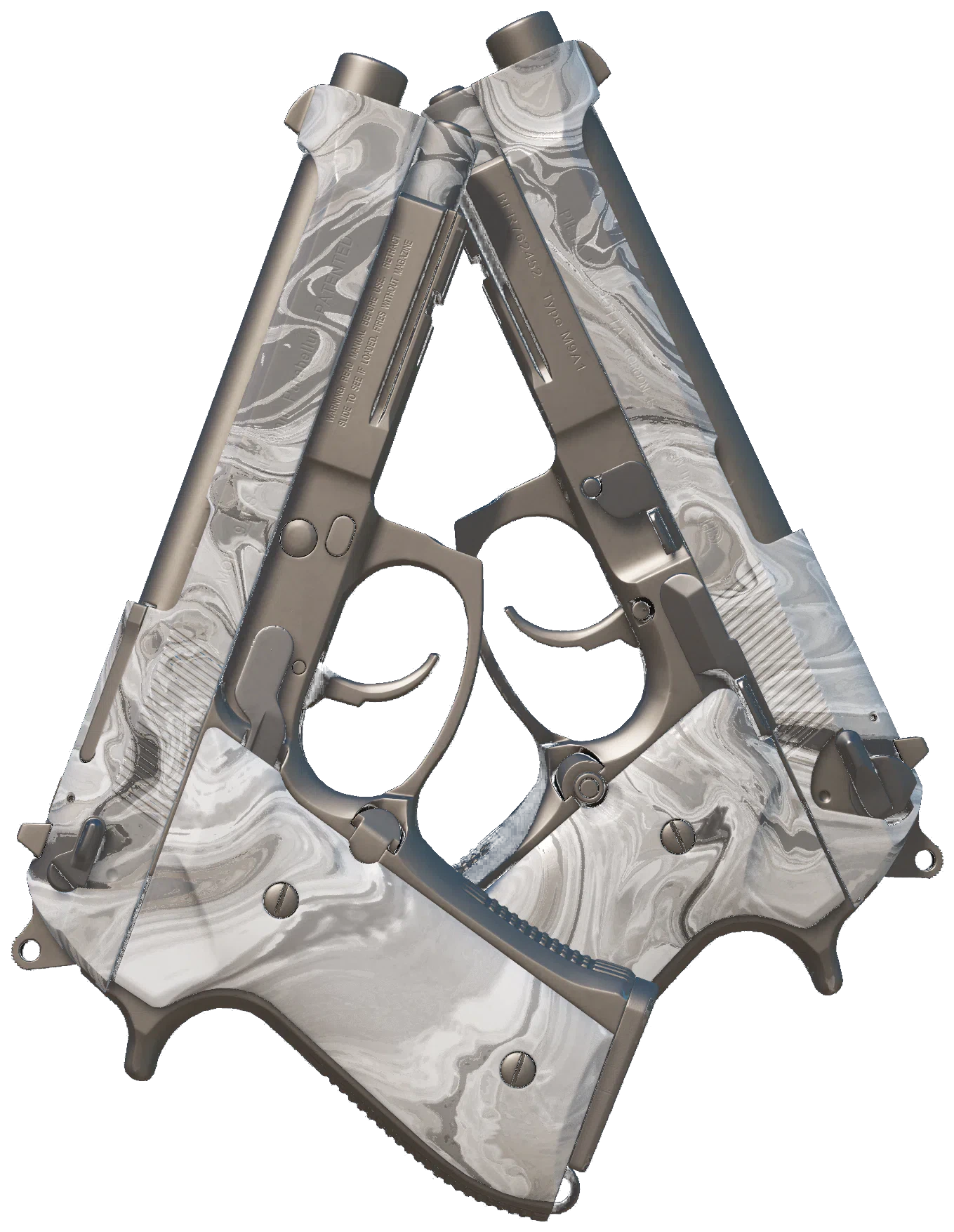 Dual Berettas | Silver Pour CS2 skin — open high-resolution image