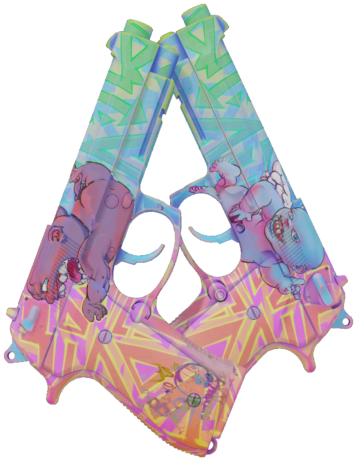 Dual Berettas | Sweet Little Angels CS2 skin — open high-resolution image