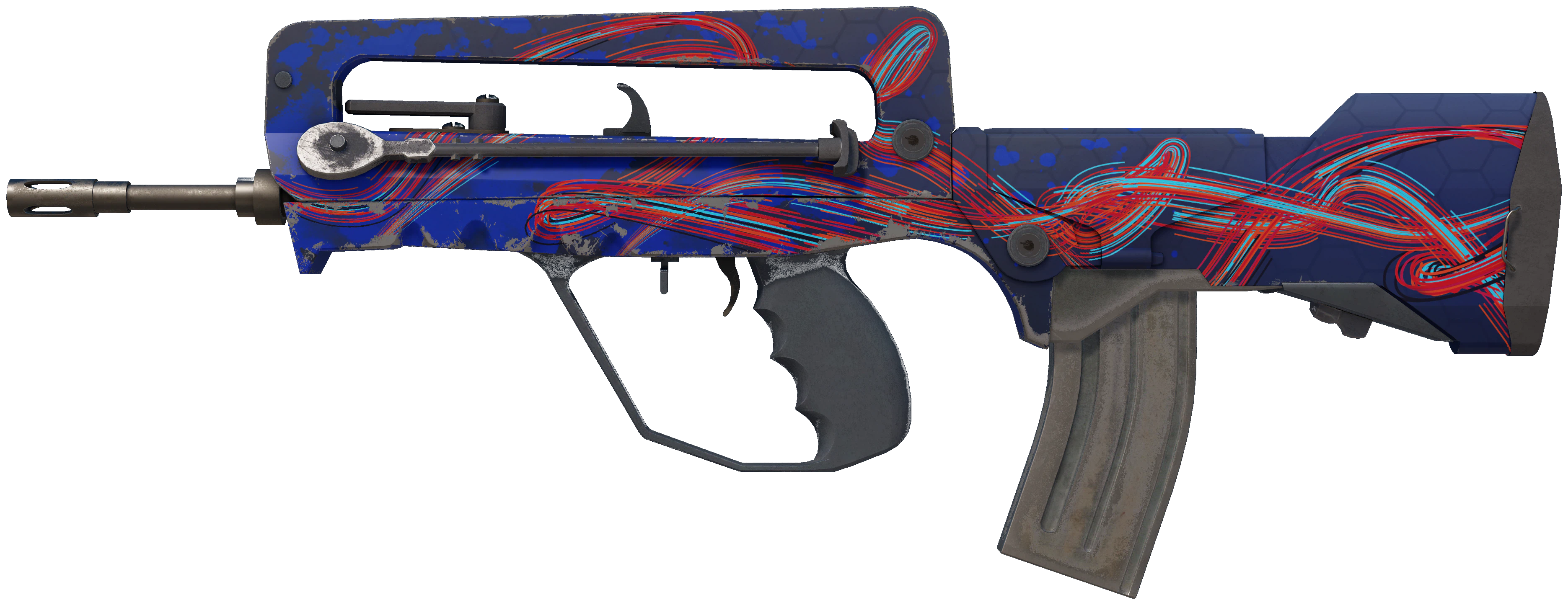 FAMAS | Afterimage CS2 skin — open high-resolution image