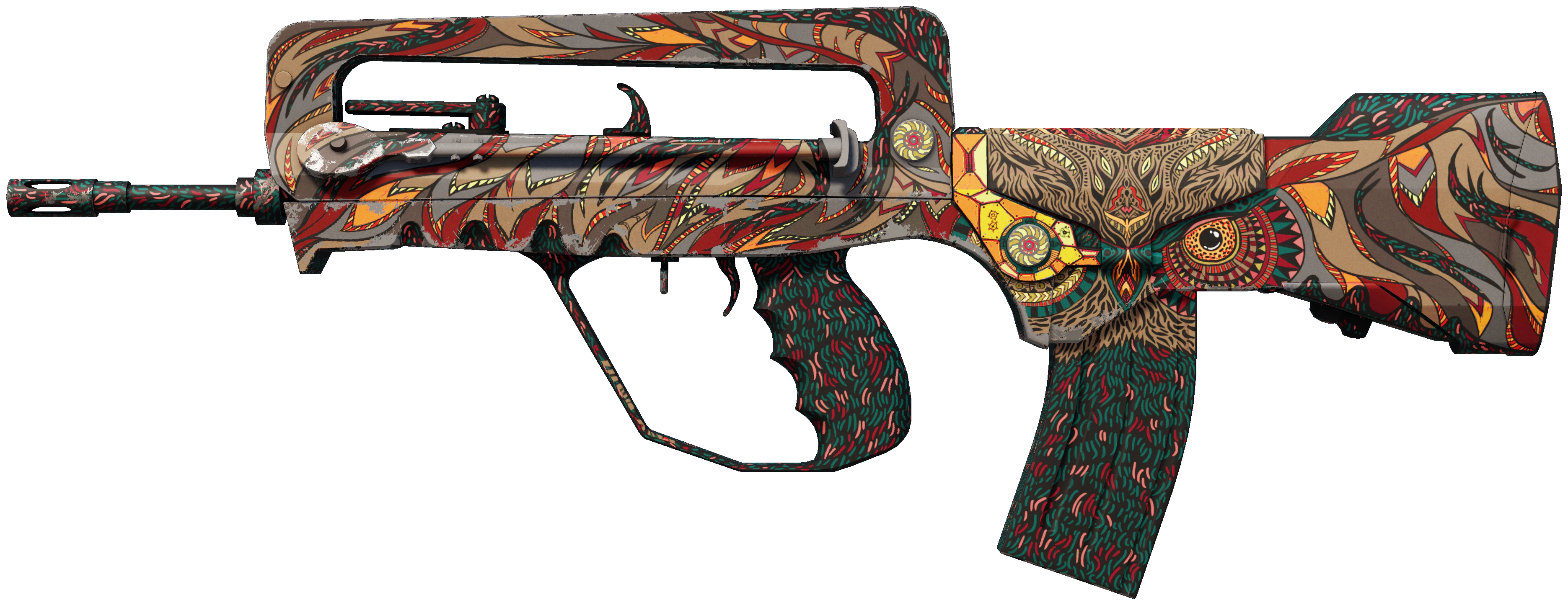 FAMAS | Eye of Athena representative Minimal Wear wear preview