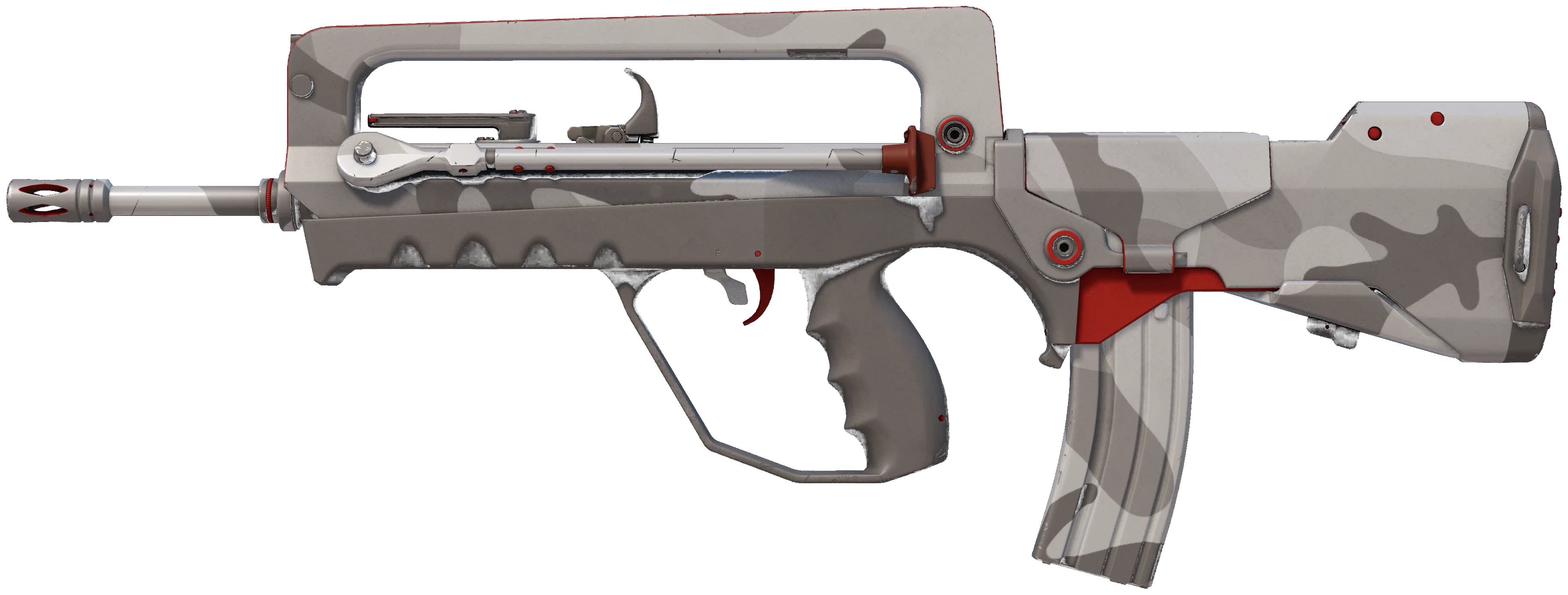 FAMAS | Grey Ghost representative Minimal Wear wear preview