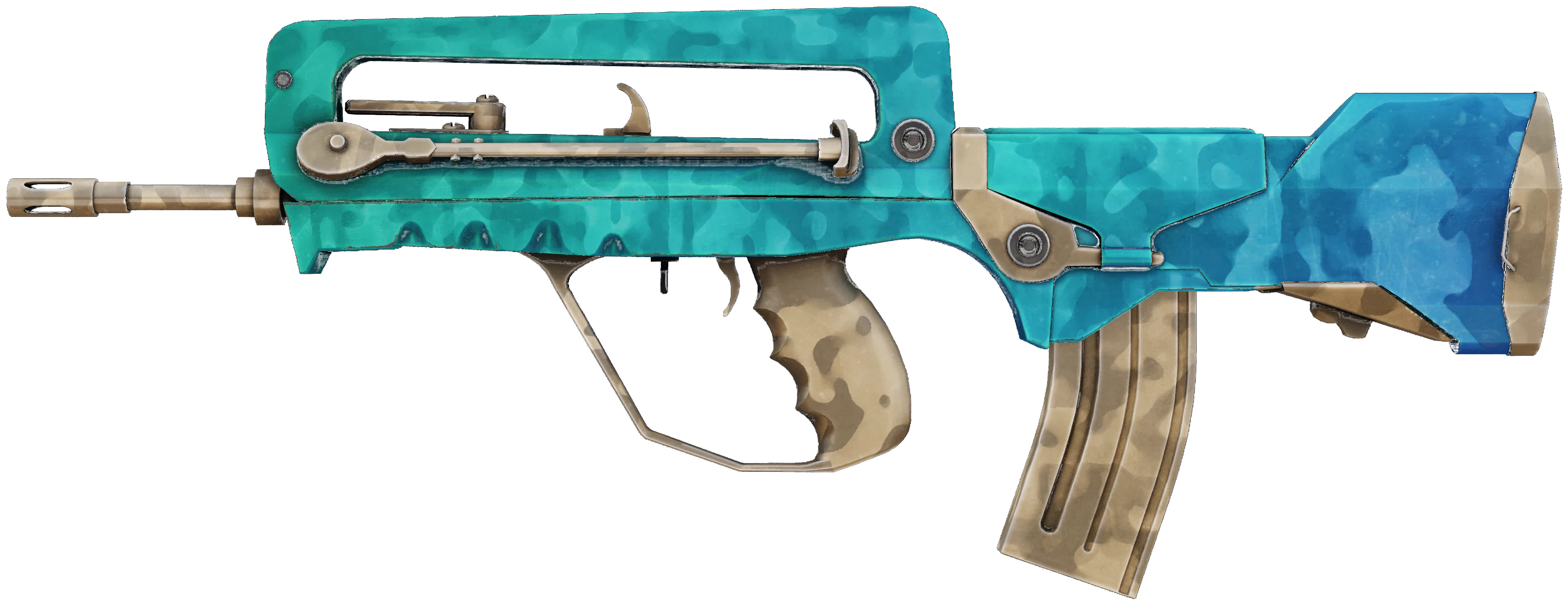 FAMAS | Waters of Nephthys representative Minimal Wear wear preview