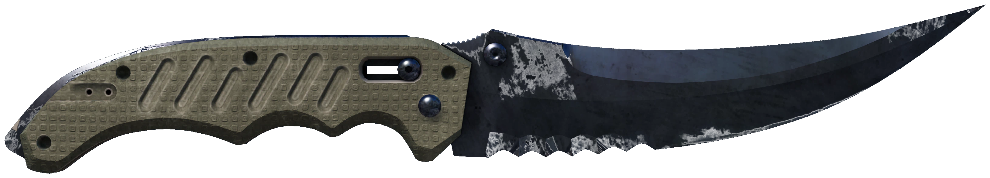 ★ Flip Knife | Blue Steel CS2 skin — open high-resolution image
