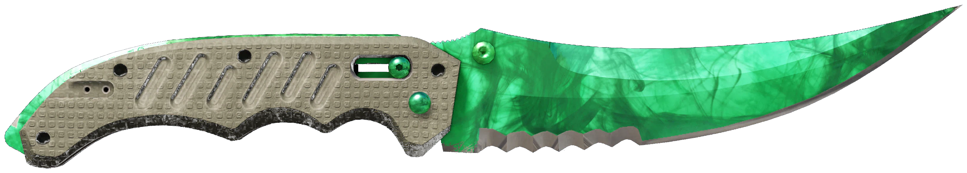 ★ Flip Knife | Gamma Doppler Emerald representative Minimal Wear wear preview