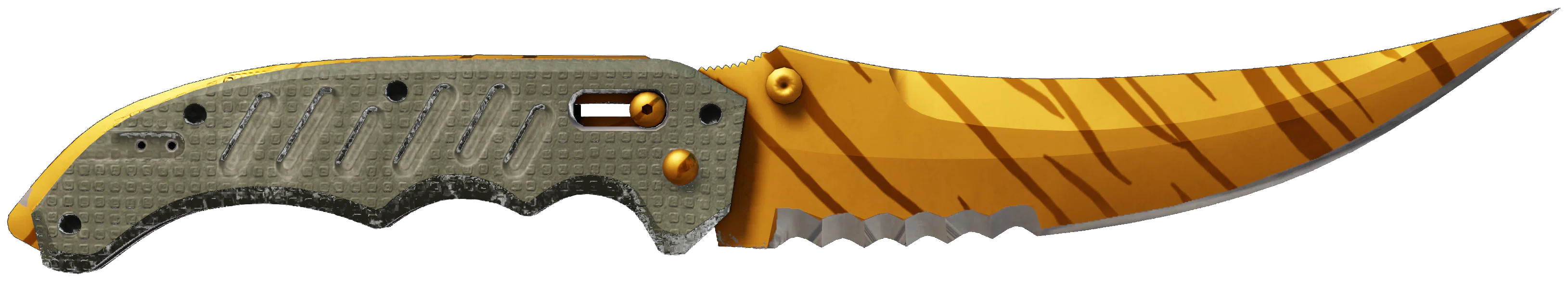 ★ Flip Knife | Tiger Tooth CS2 skin — open high-resolution image