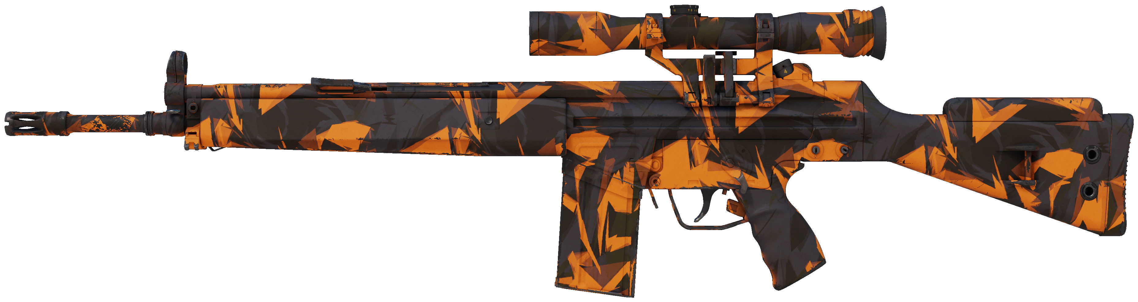 G3SG1 | Orange Crash representative Minimal Wear wear preview