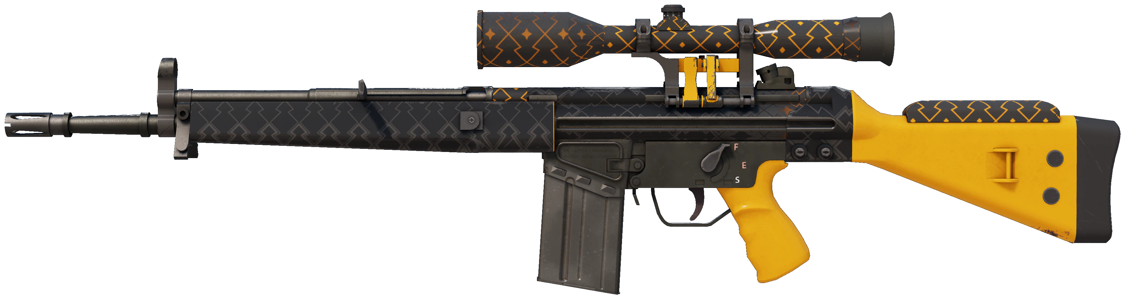 G3SG1 | Orange Kimono CS2 skin — open high-resolution image