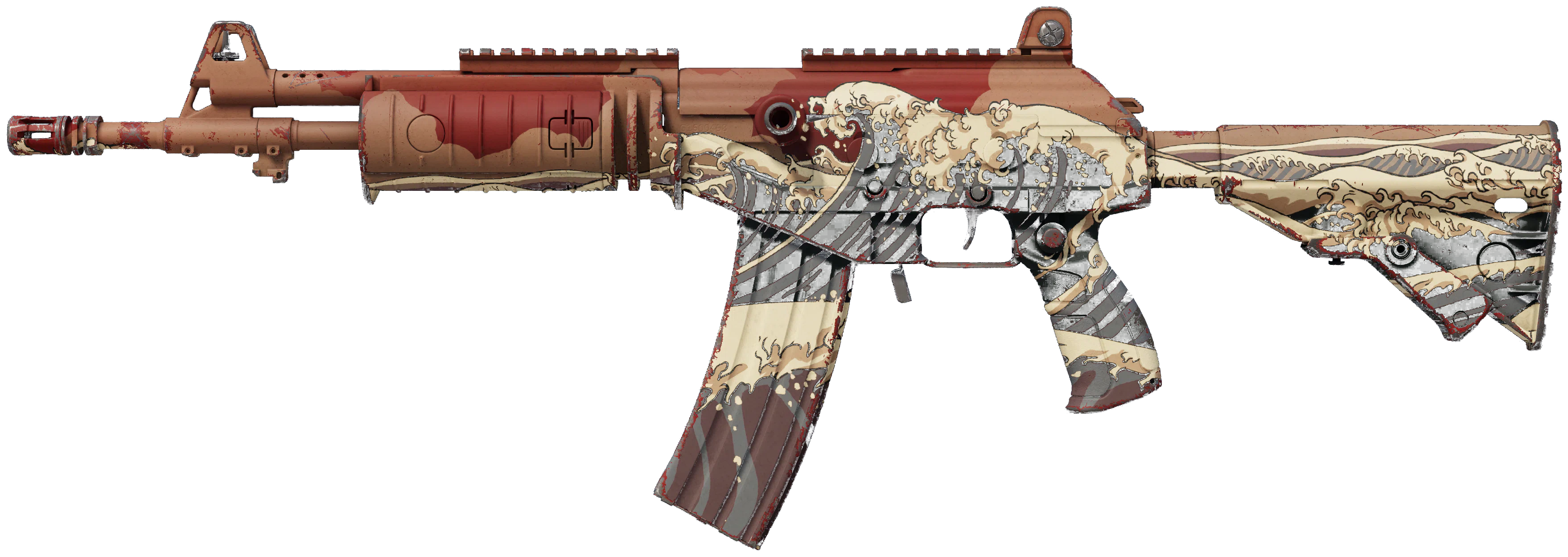 Galil AR | Crimson Tsunami representative Minimal Wear wear preview