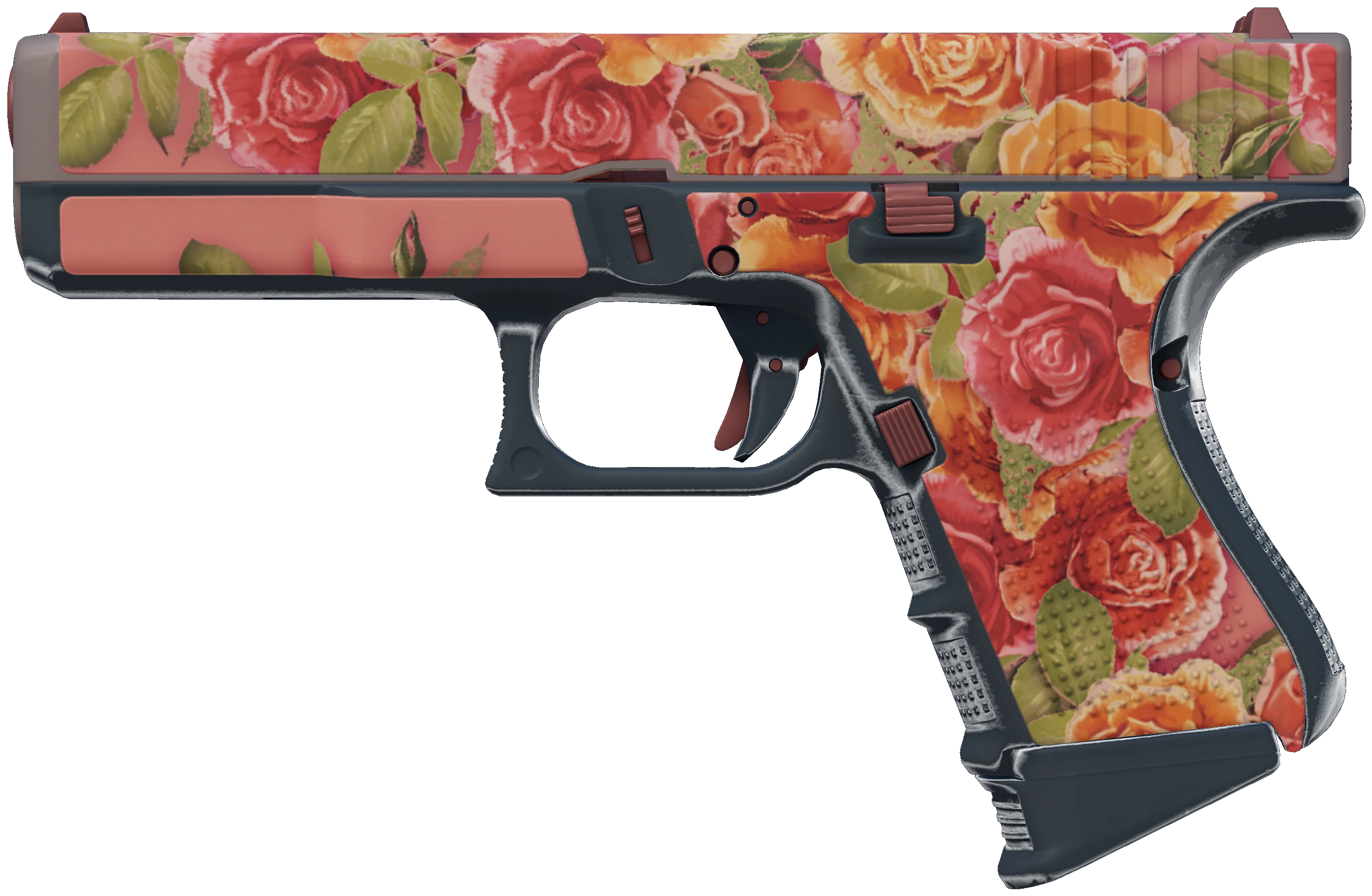 Glock-18 | Coral Bloom CS2 skin — open high-resolution image