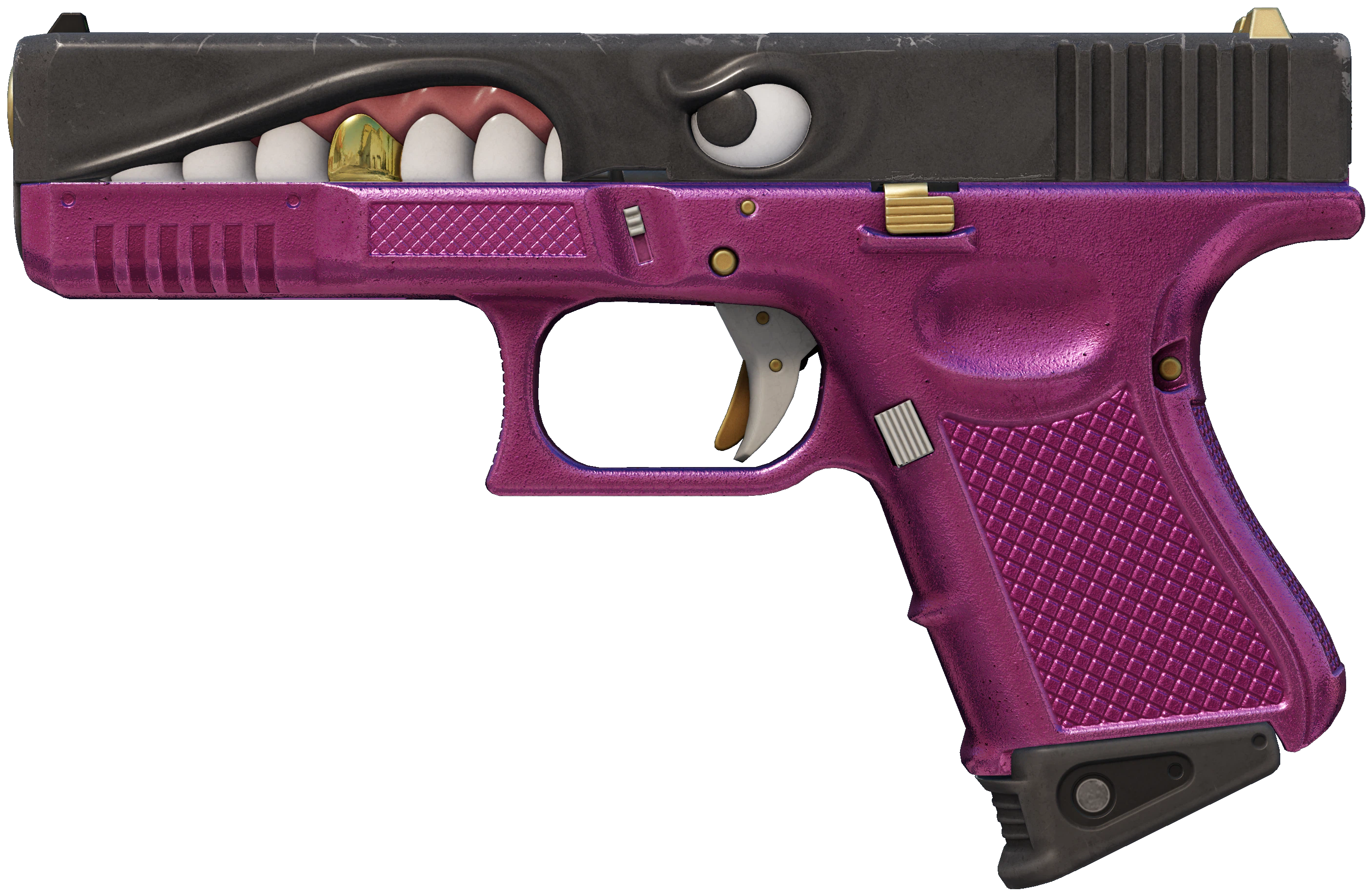 Glock-18 | Gold Toof representative Minimal Wear wear preview