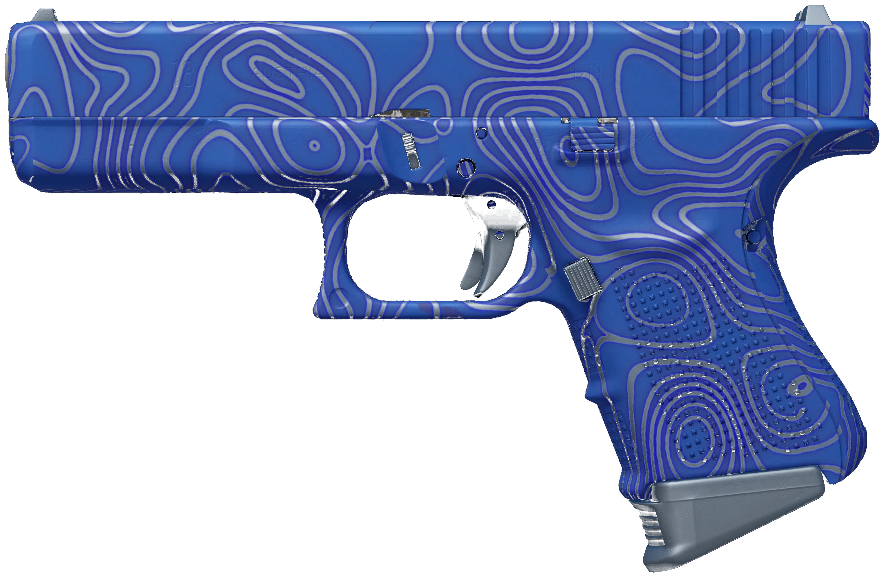 Glock-18 | Ocean Topo CS2 skin — open high-resolution image