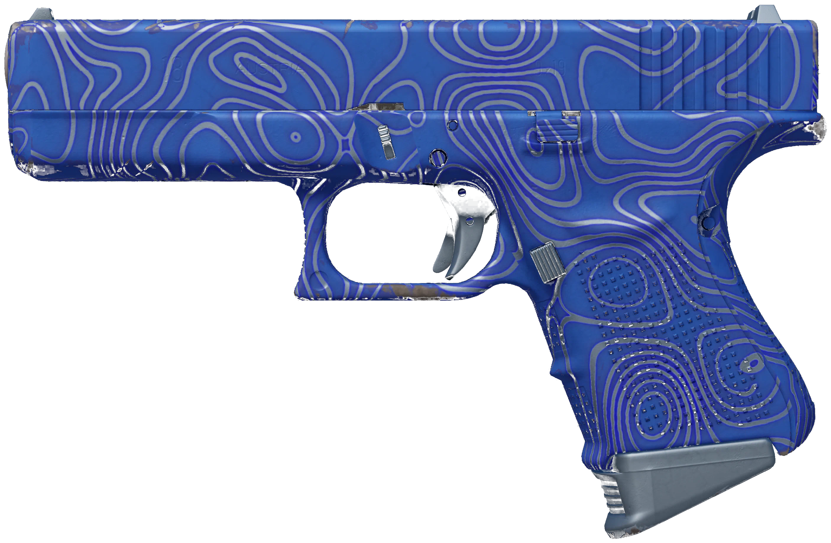 Glock-18 | Ocean Topo representative Minimal Wear wear preview