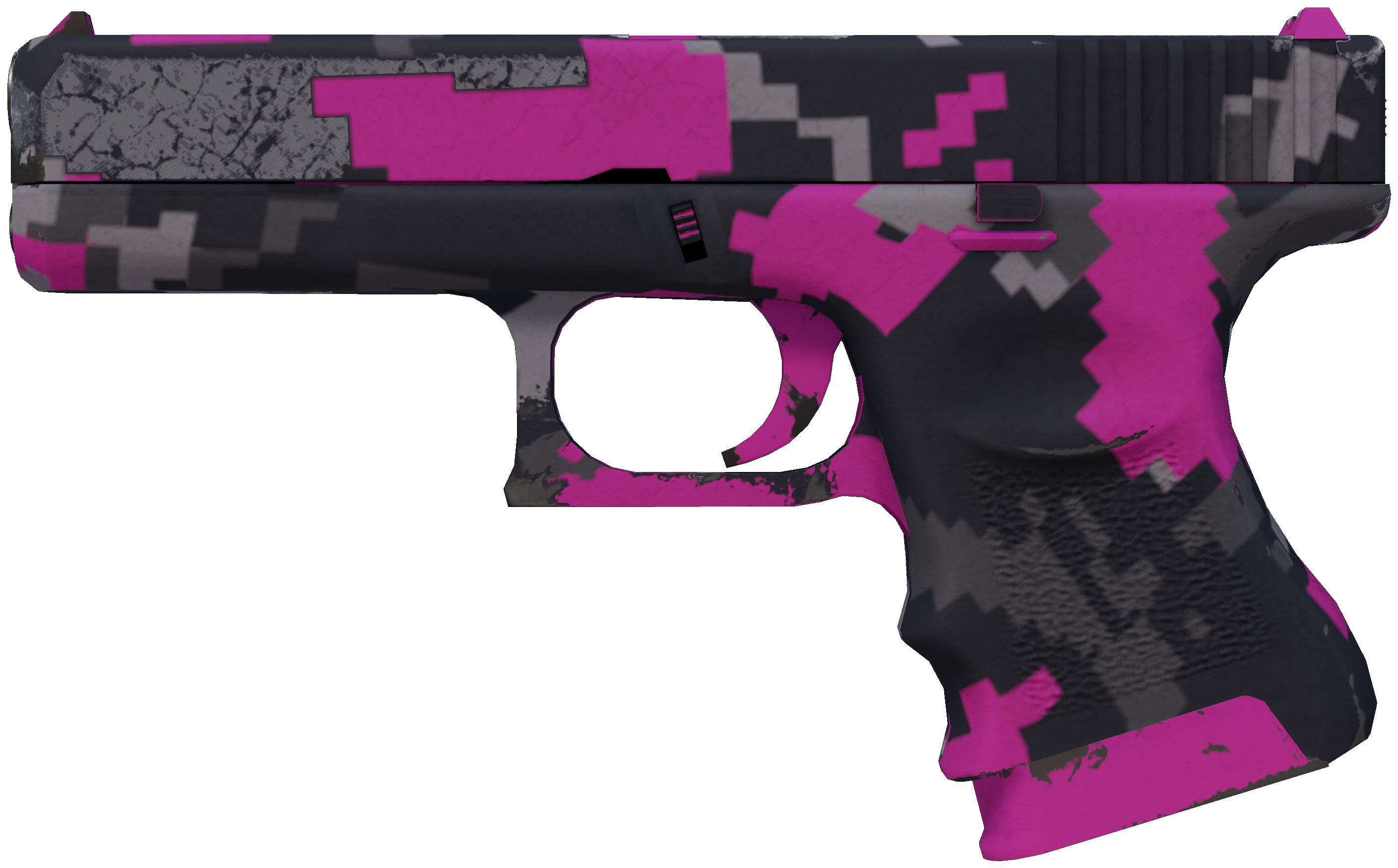 Glock-18 | Pink DDPAT representative Minimal Wear wear preview