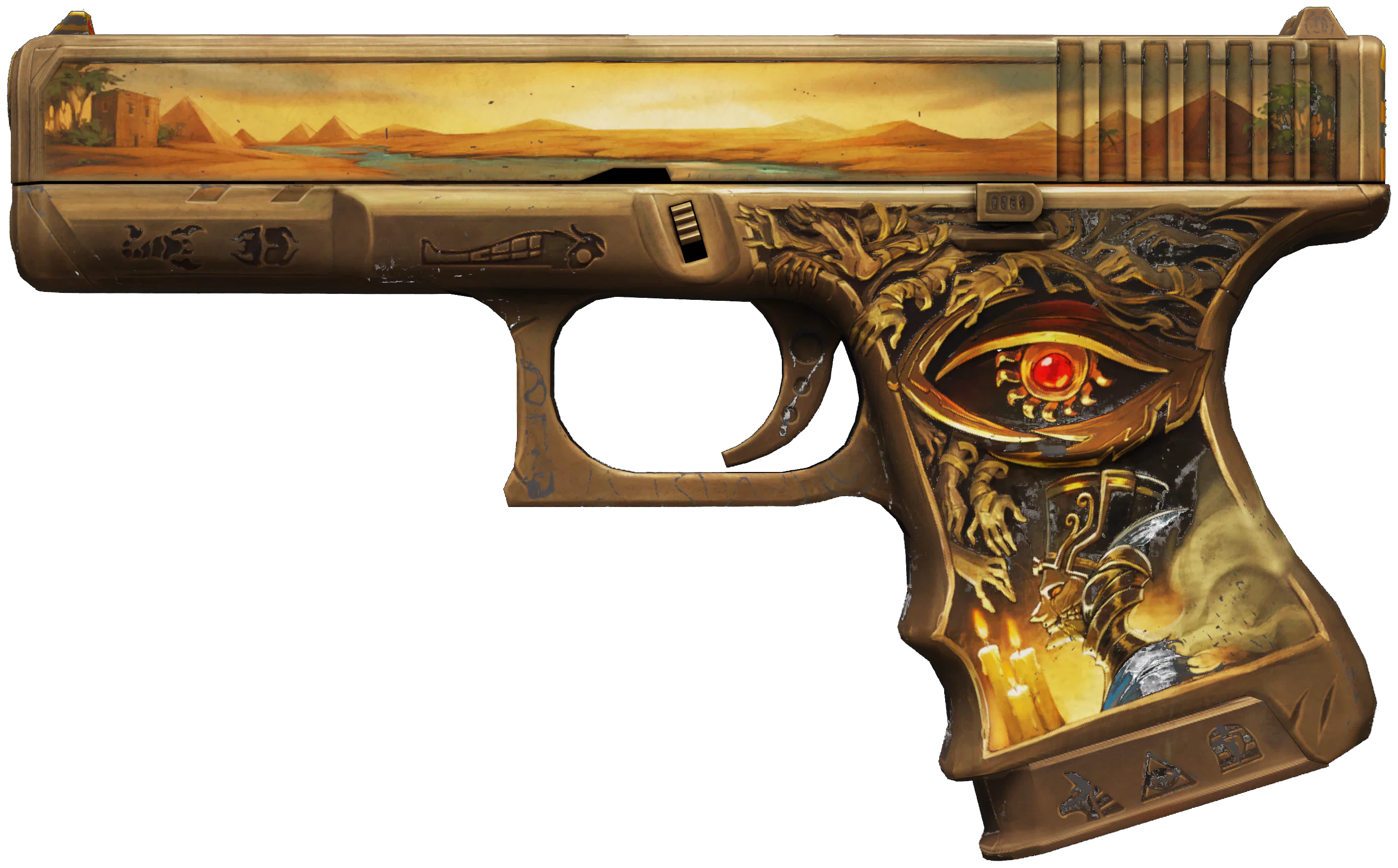 Glock-18 | Ramese's Reach representative Minimal Wear wear preview