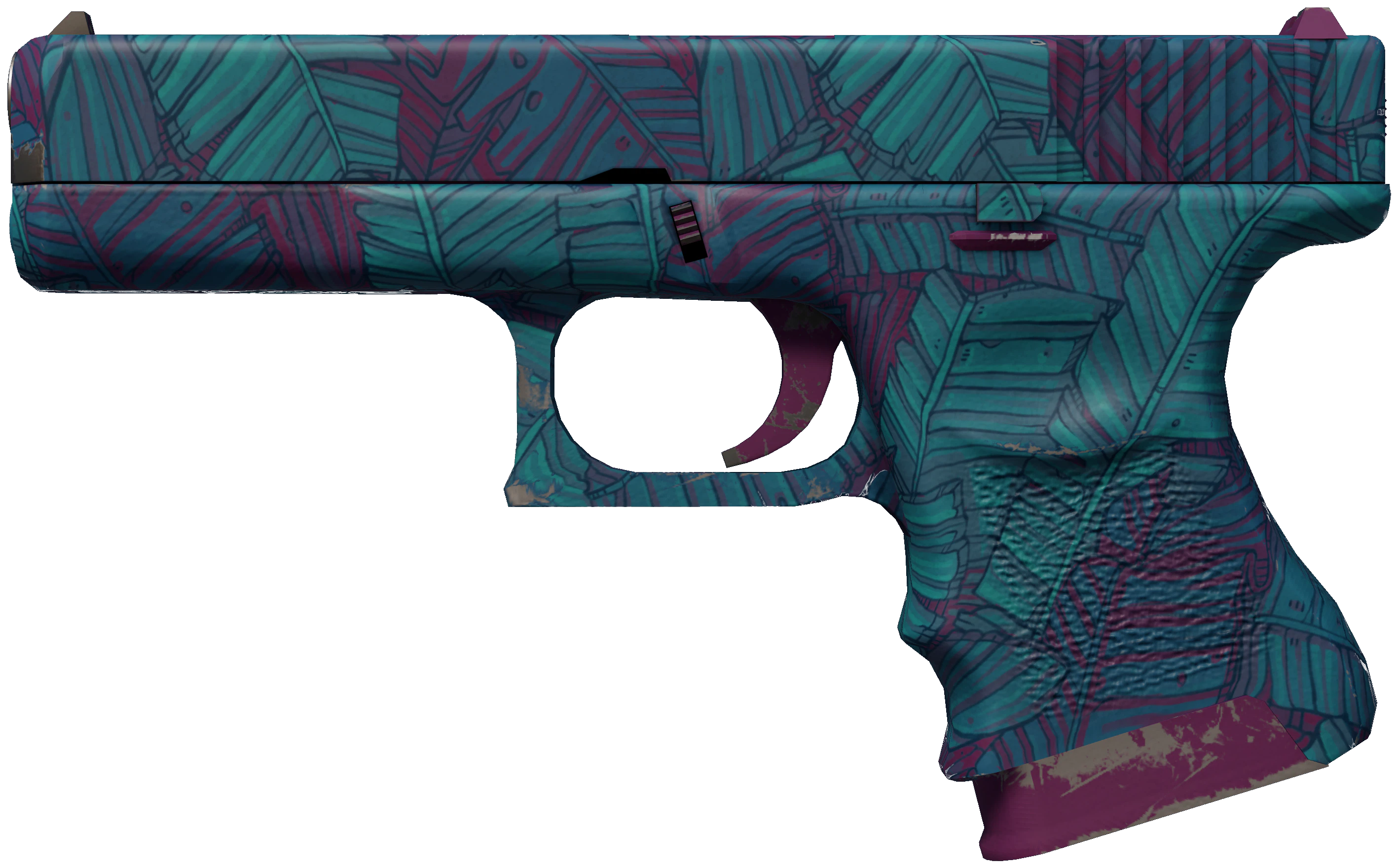 Glock-18 | Synth Leaf representative Minimal Wear wear preview