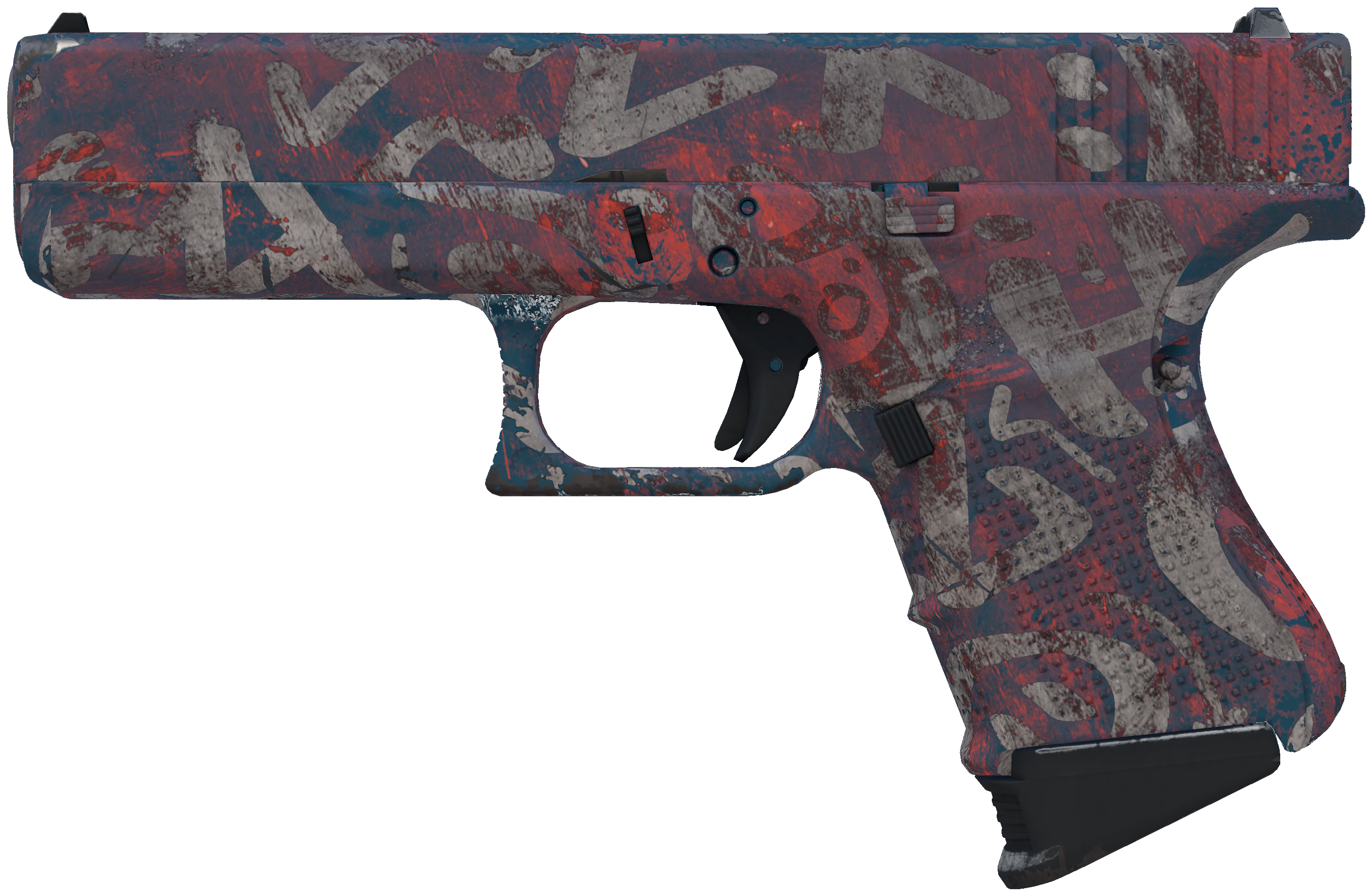 Glock-18 | Teal Graf representative Minimal Wear wear preview