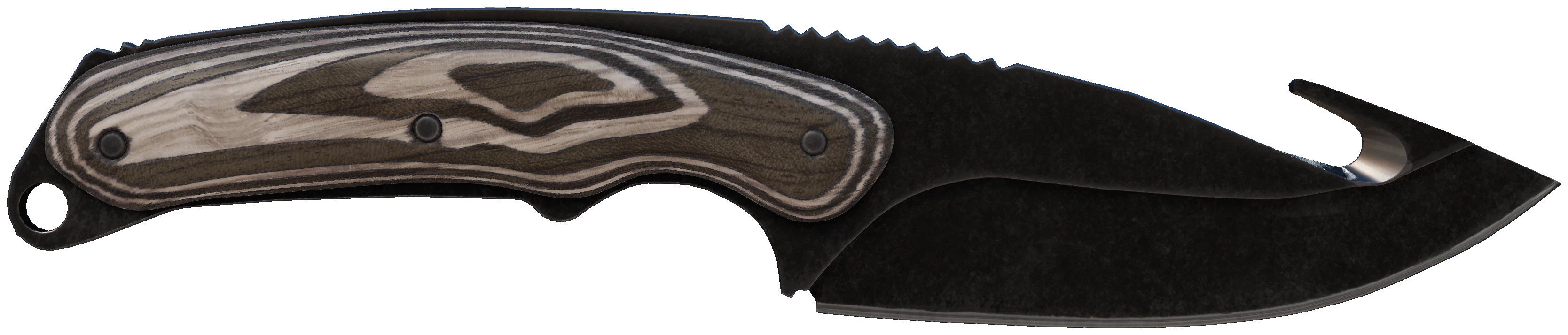 ★ Gut Knife | Black Laminate CS2 skin — open high-resolution image