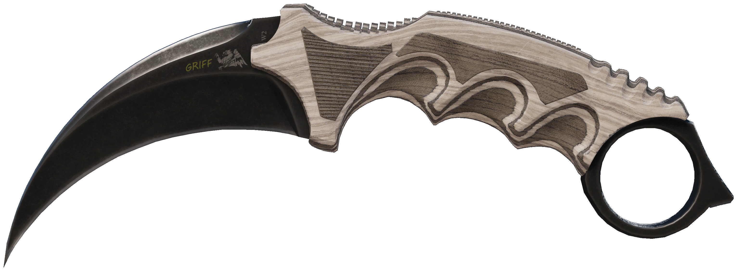 ★ Karambit | Black Laminate CS2 skin — open high-resolution image