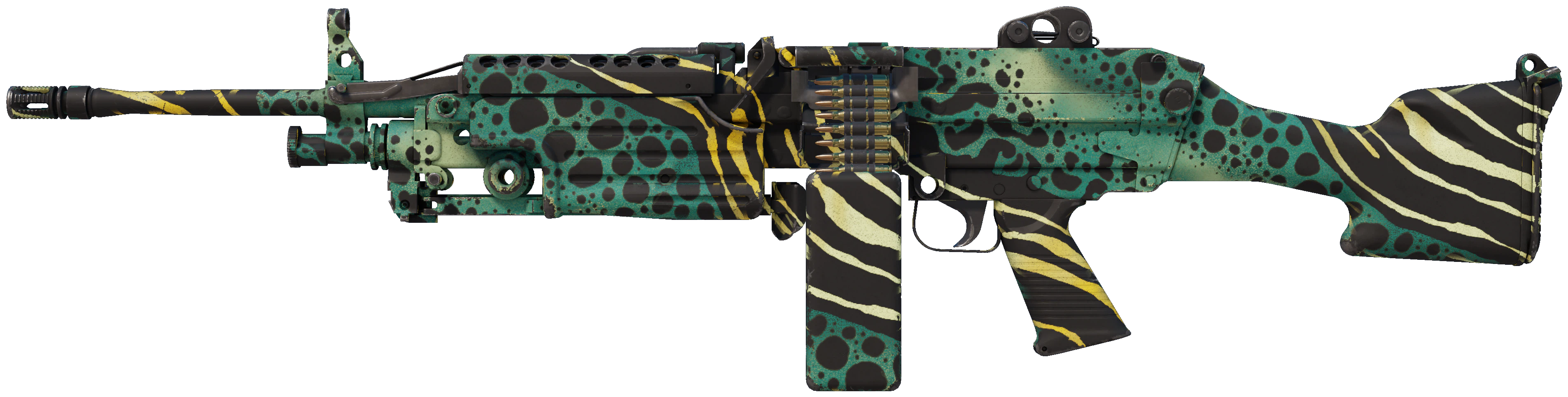 M249 | Emerald Poison Dart representative Minimal Wear wear preview