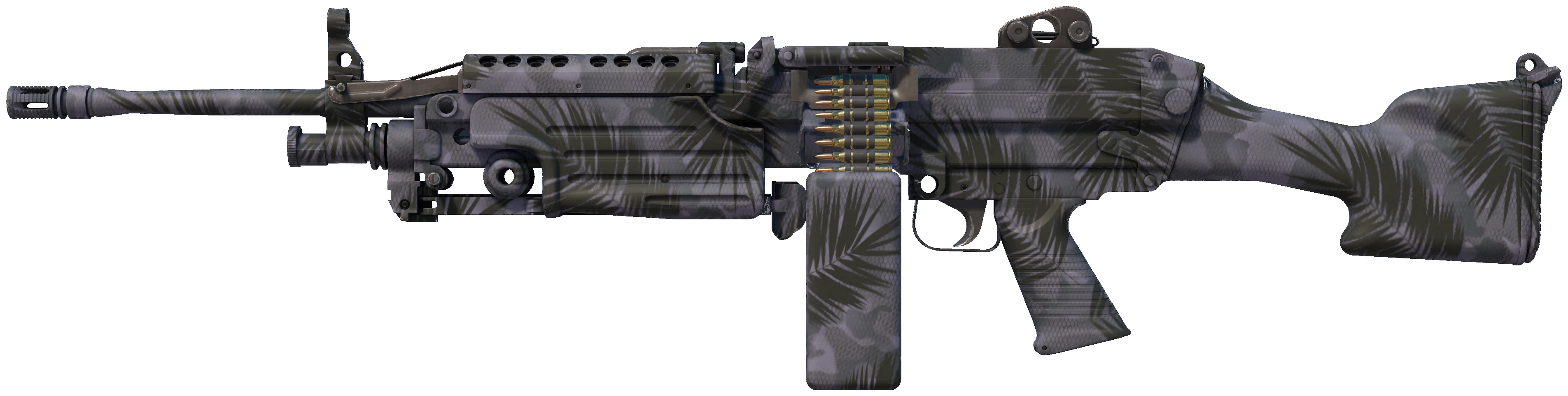 M249 | Midnight Palm CS2 skin — open high-resolution image