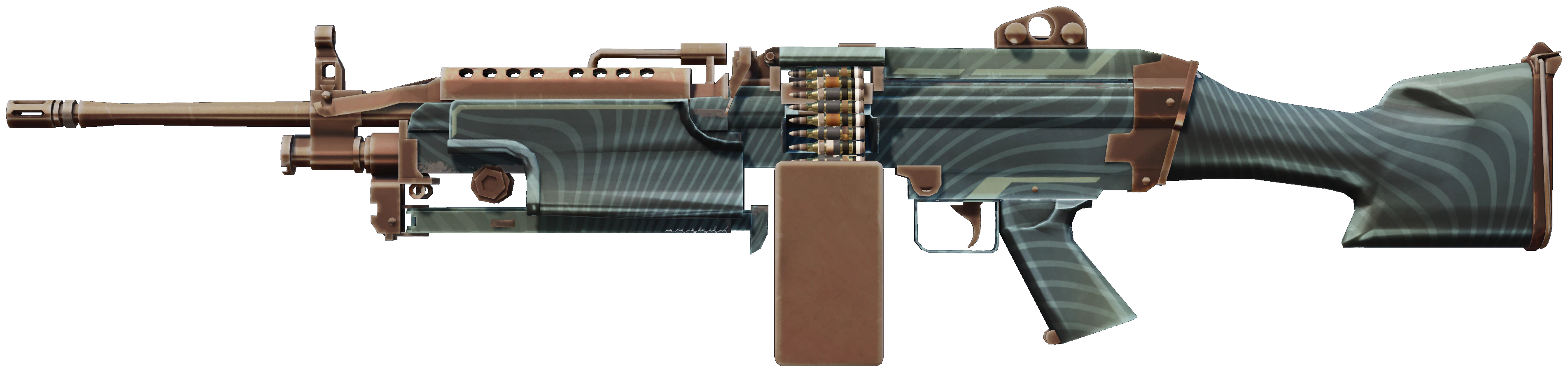 M249 | Submerged CS2 skin — open high-resolution image