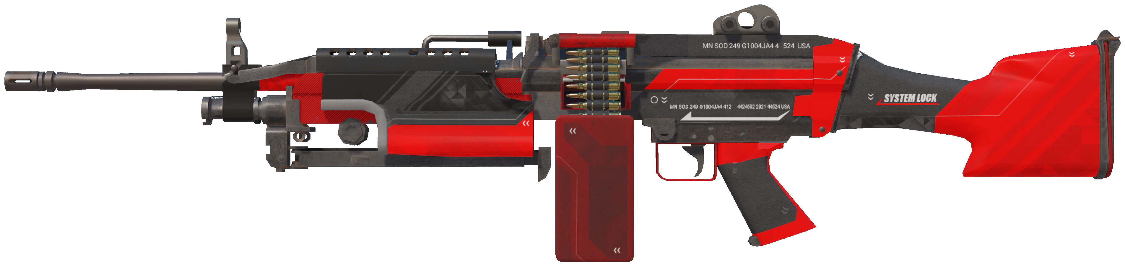 M249 | System Lock CS2 skin — open high-resolution image