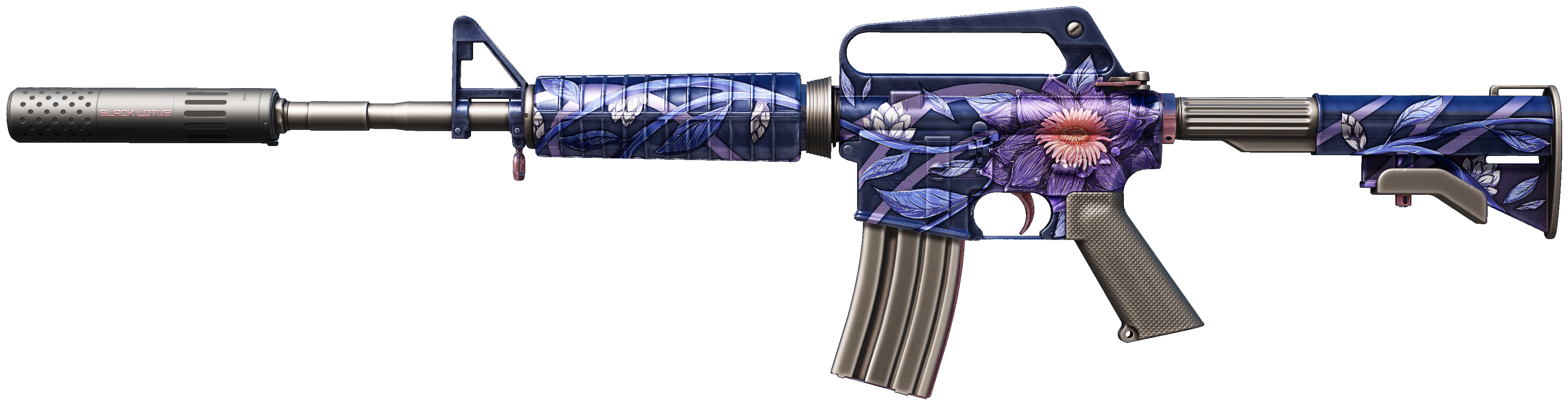 M4A1-S | Black Lotus CS2 skin — open high-resolution image