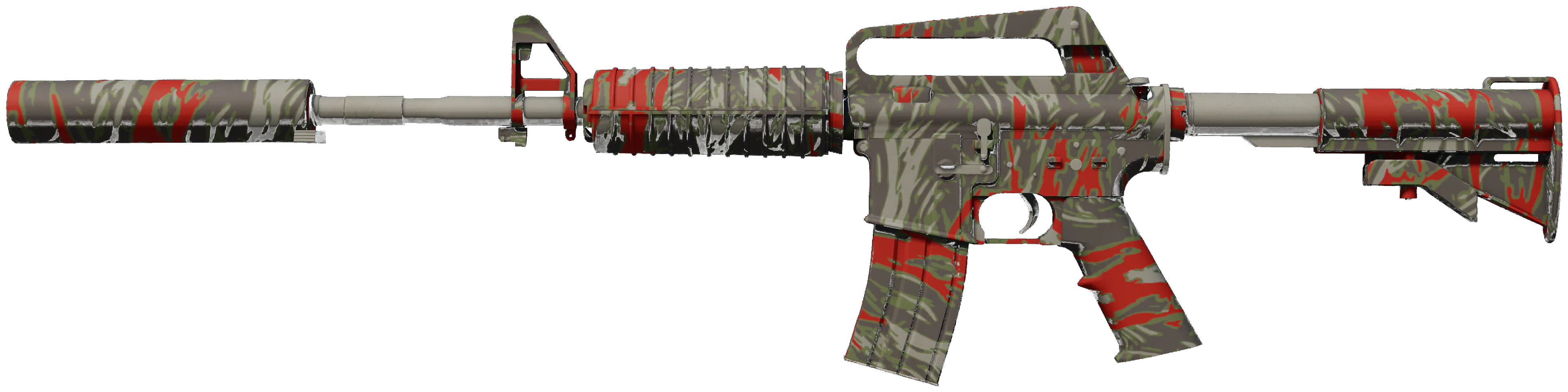 M4A1-S | Blood Tiger CS2 skin — open high-resolution image