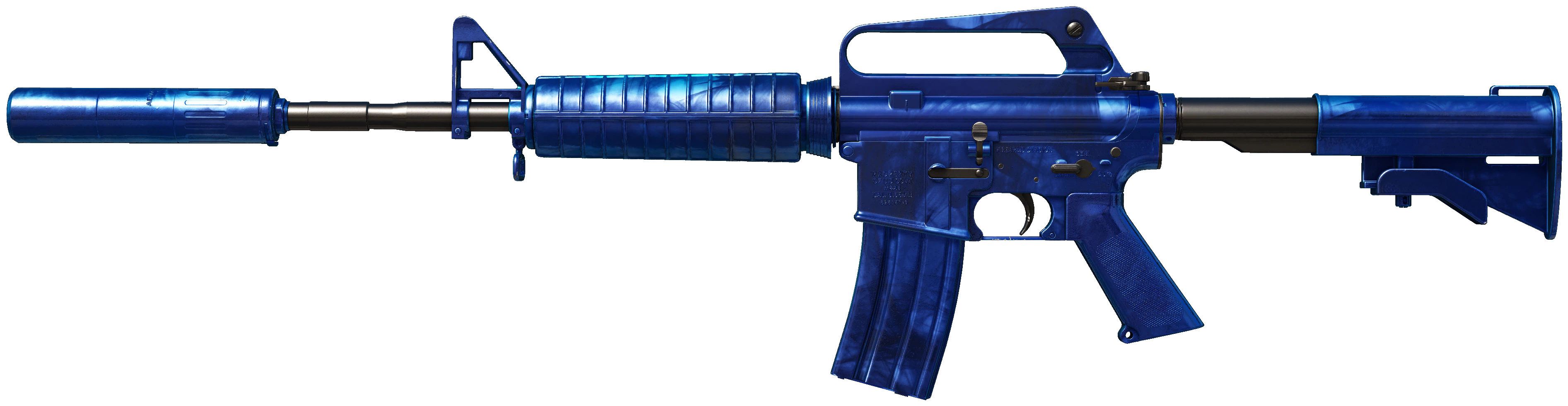 M4A1-S | Blue Phosphor CS2 skin — open high-resolution image