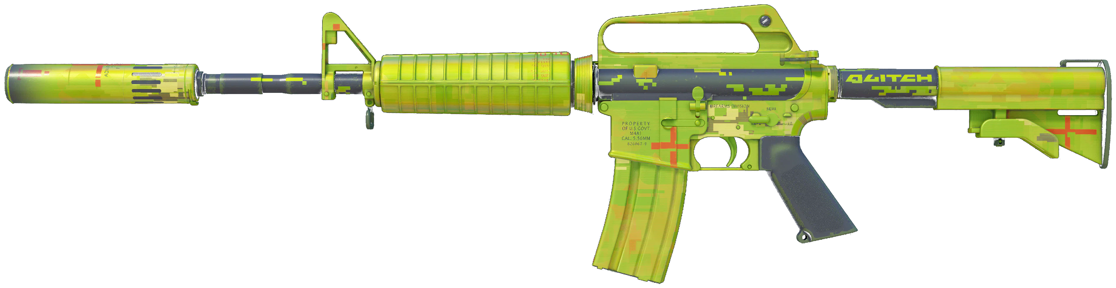 M4A1-S | Fatal Glitch CS2 skin — open high-resolution image